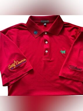 SCOTTY CAMERON GALLERY Titleist Circle T Summer Comfort Dog Golf Polo XL Red
